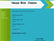 Tablet Screenshot of neuseblvdcinema.com